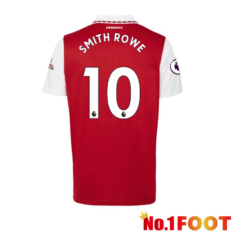 Arsenal (SMITH ROWE 10) Jersey Home Red White 2022/2023