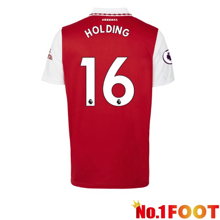 Arsenal (HOLDING 16) Jersey Home Red White 2022/2023