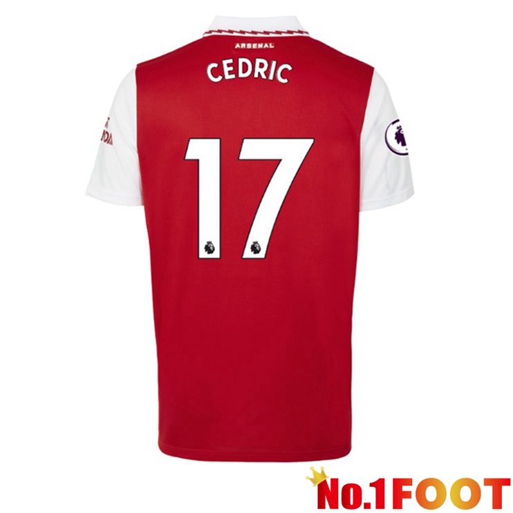 Arsenal (CEDRIC 17) Jersey Home Red White 2022/2023