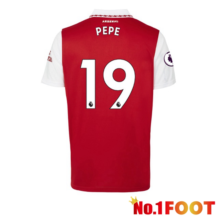 Arsenal (PEPE 19) Jersey Home Red White 2022/2023