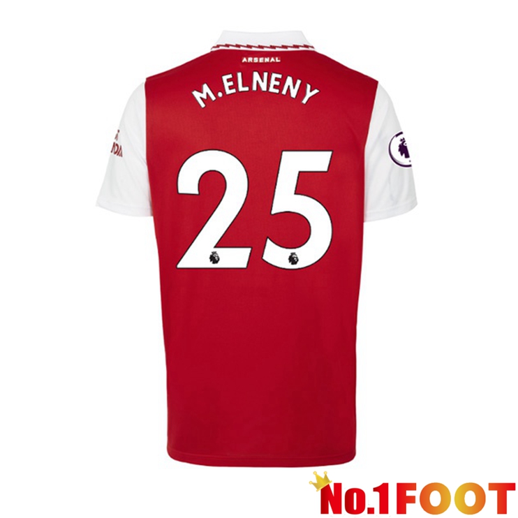 Arsenal (M.ELNENY 25) Jersey Home Red White 2022/2023