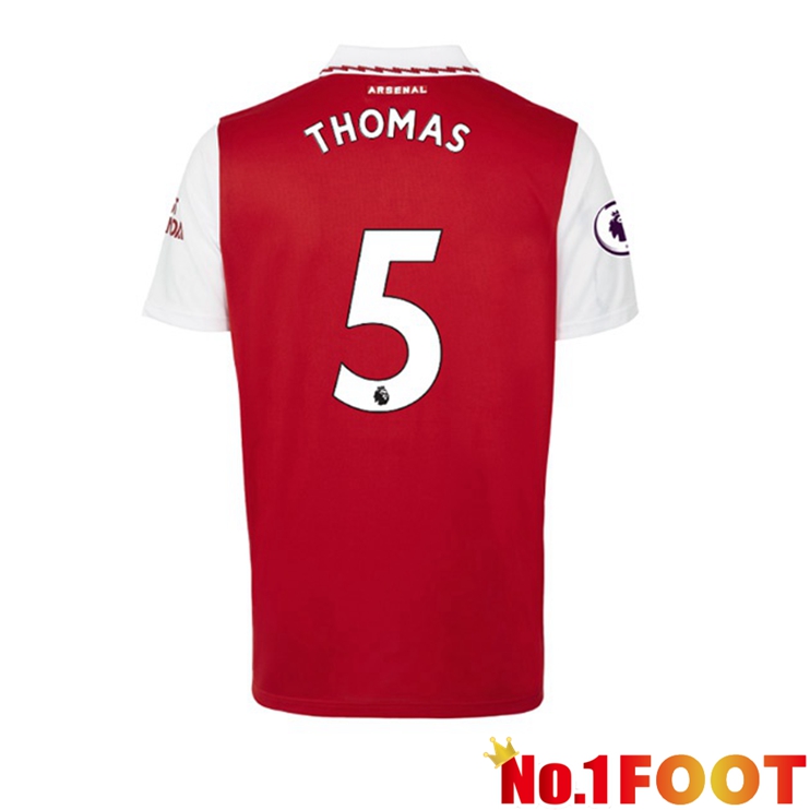 Arsenal (THOMAS 5) Jersey Home Red White 2022/2023