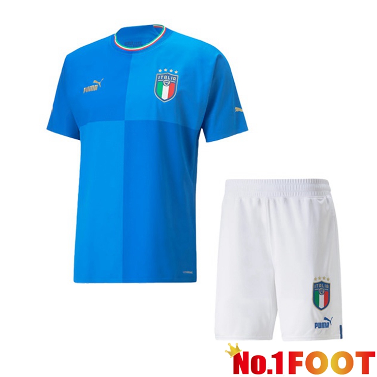 Italy Jersey Kids Home Blue 2022/2023