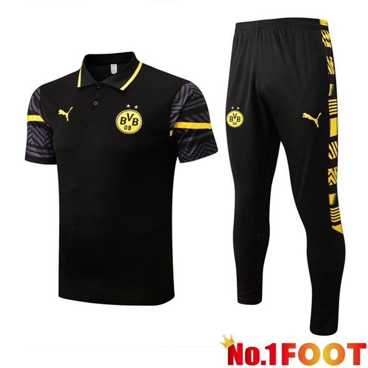 Dortmund BVB polo shirt + Pants Black 2022/2023