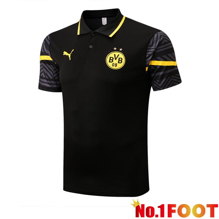 Dortmund BVB polo shirt Black 2022/2023 - Click Image to Close