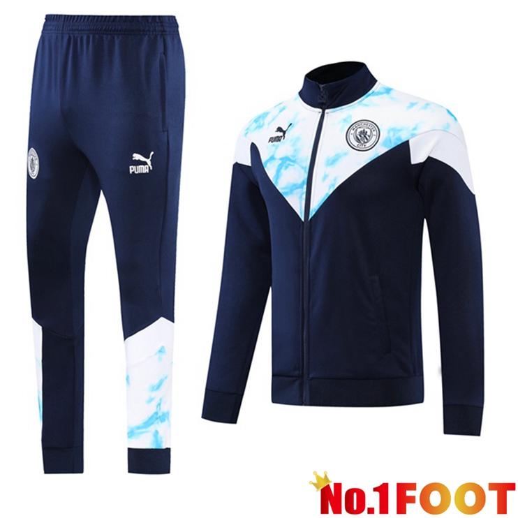 Manchester City Training Jacket Suit Blue Royal 2022/2023