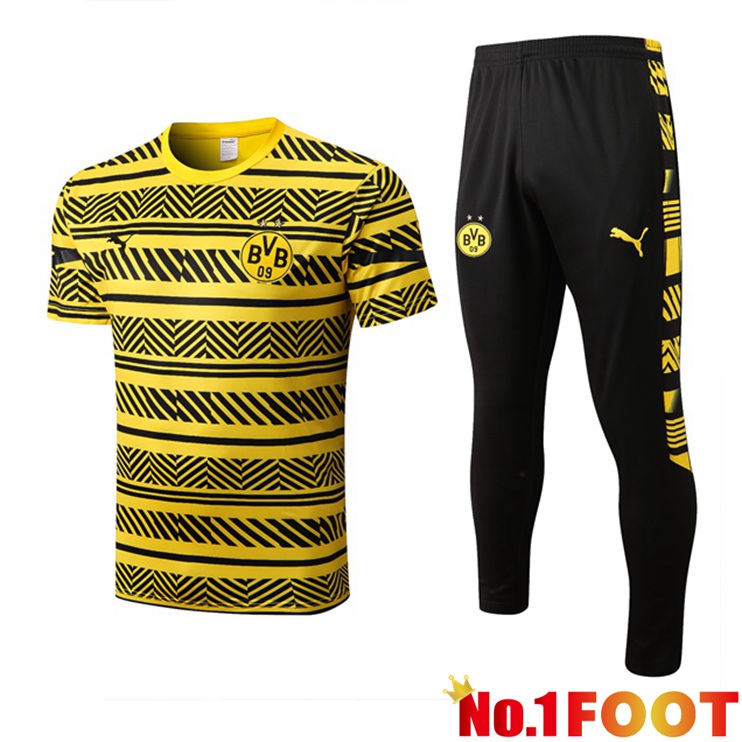 Dortmund BVB Training T Shirt + Pants Yellow 2022/2023