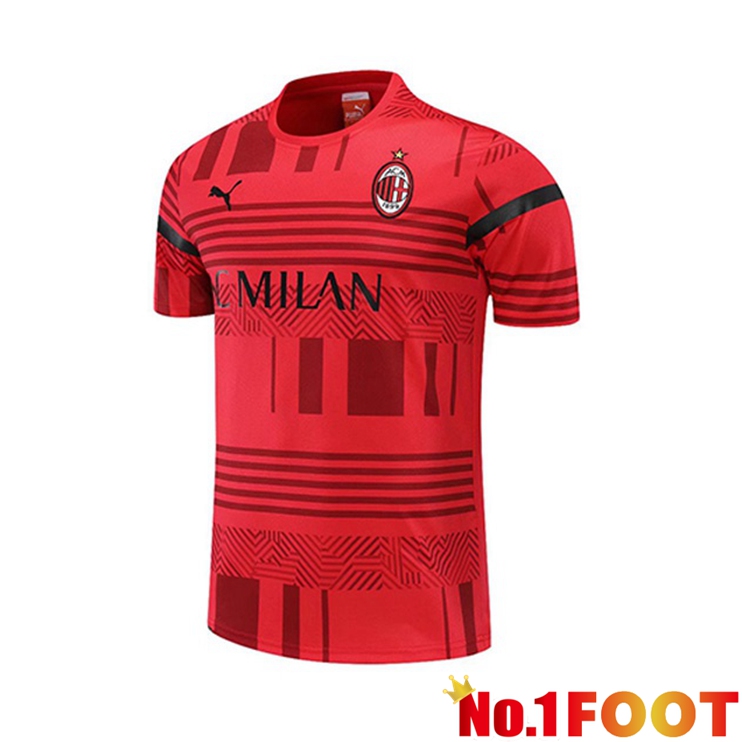 AC Milan Training T Shirt Red 2022/2023