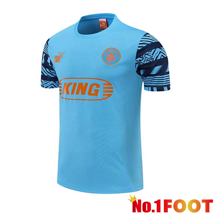 Manchester City Training T Shirt Blue 2022/2023