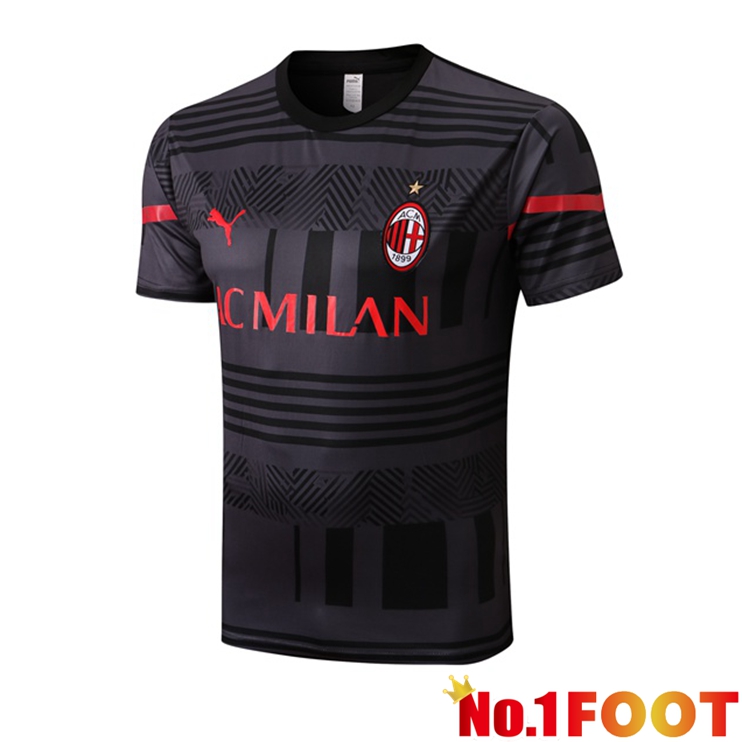 AC Milan Training T Shirt Black 2022/2023