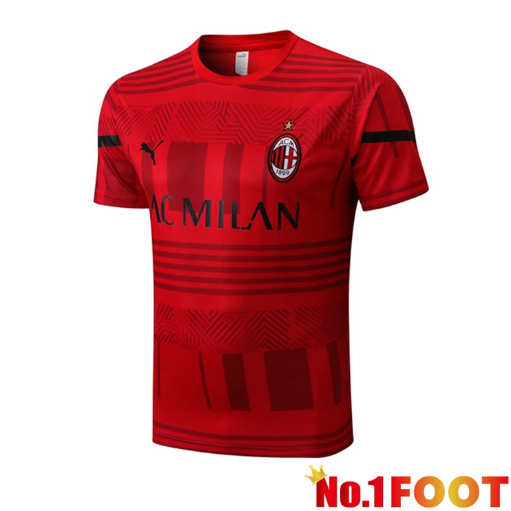 AC Milan Training T Shirt Red 2022/2023