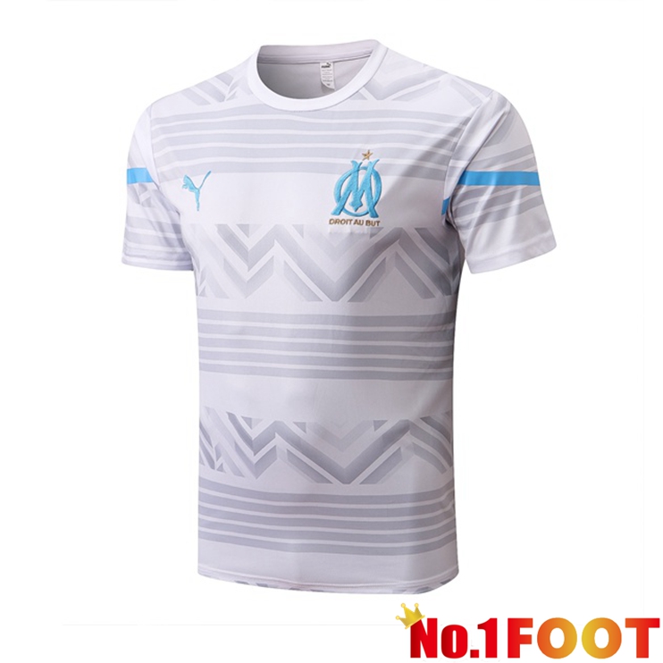 Marseille OM Training T Shirt White 2022/2023