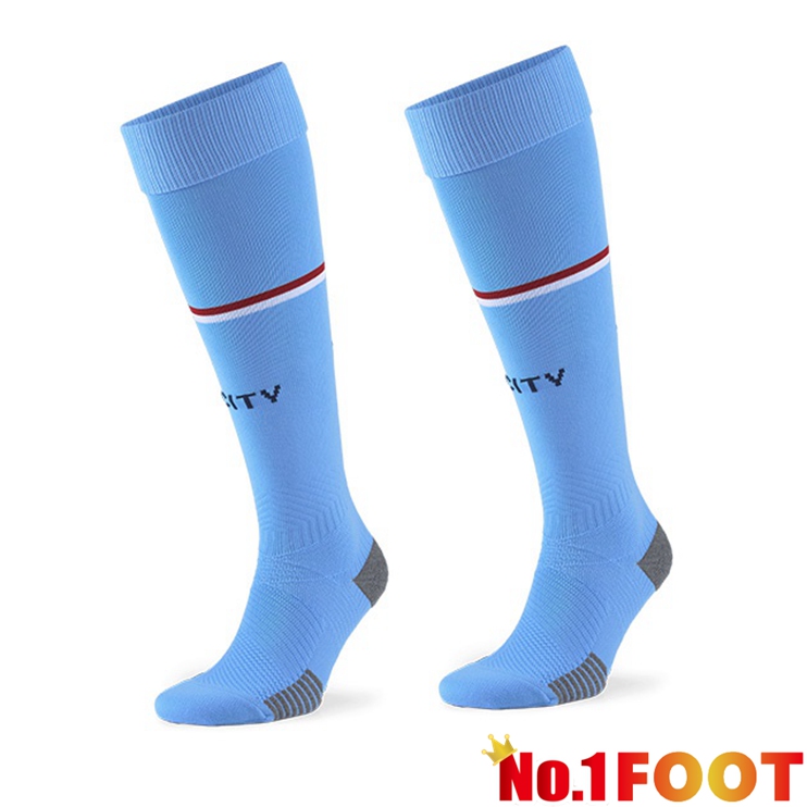 Manchester City Football Socks Home Blue 2022/2023