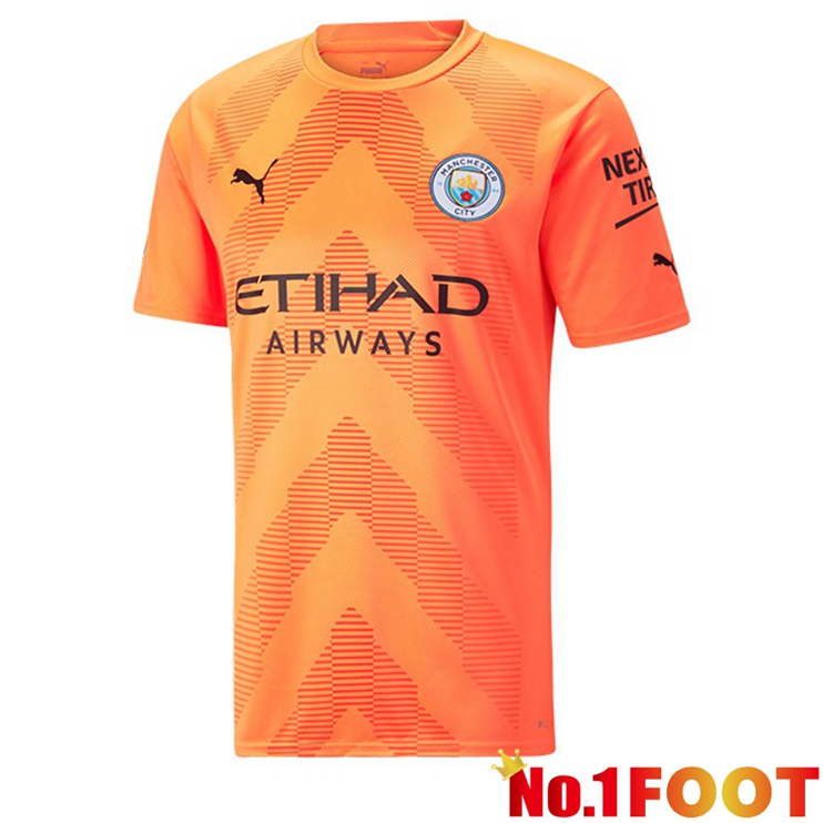 Manchester City Jersey Goalkeeper Orange 2022/2023