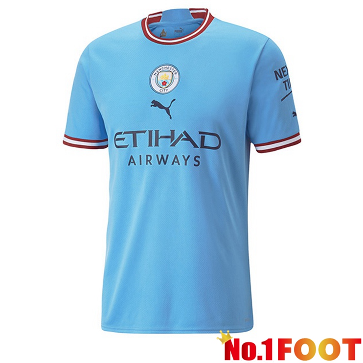 Manchester City Jersey Home Blue 2022/2023