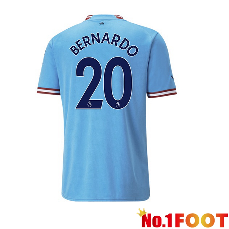 Manchester City (Bernardo Silva 20) Jersey Home Blue 2022/2023