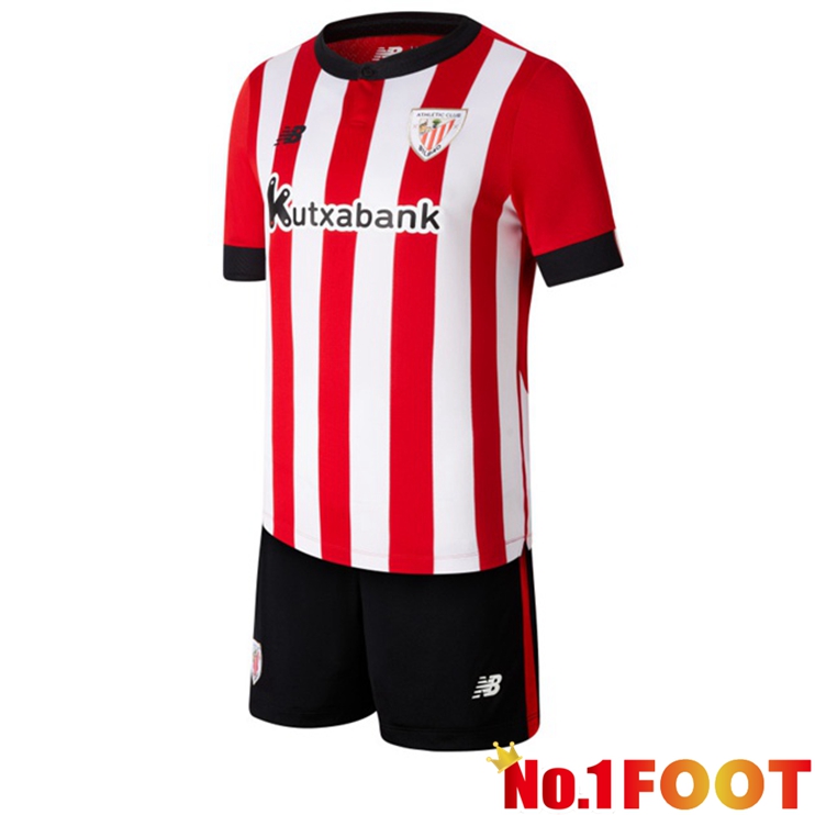 Athletic Bilbao Jersey Kids Home Red 2022/2023