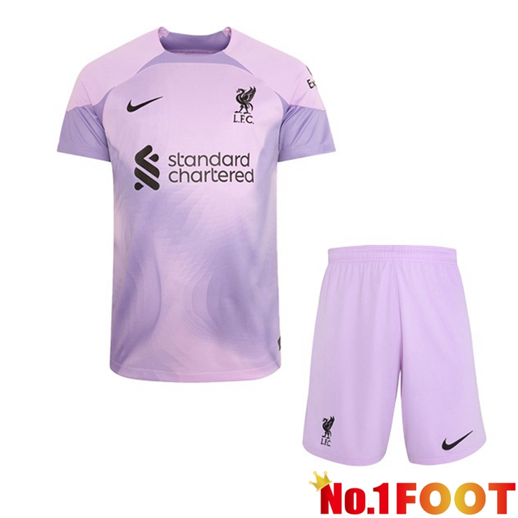 FC Liverpool Jersey Kids Goalkeeper Purple 2022/2023