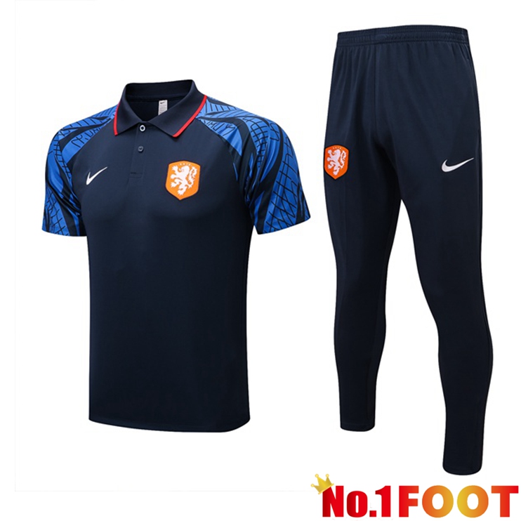 Netherlands polo shirt + Pants Blue Royal 2022/2023