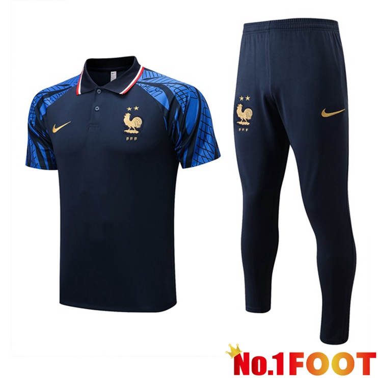 France polo shirt + Pants Blue Royal 2022/2023