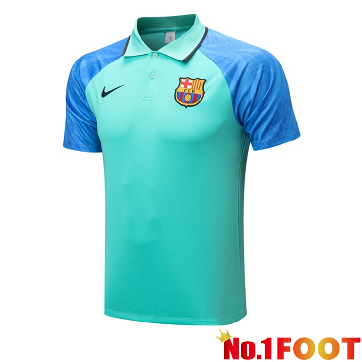 FC Barcelona polo shirt Green Blue 2022/2023