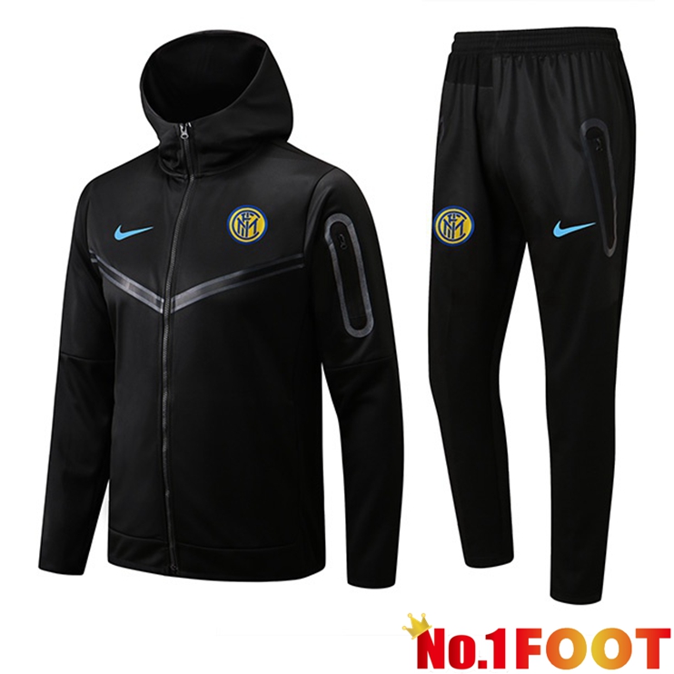 Inter Milan Training Tracksuit Hoodie Black 2022/2023