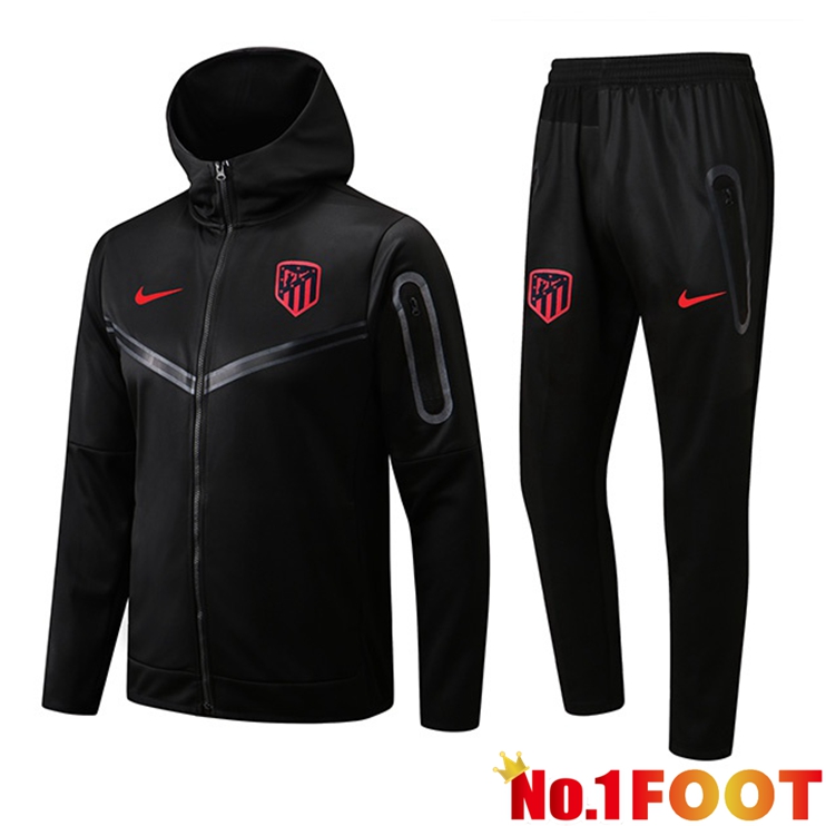 Atletico Madrid Training Tracksuit Hoodie Black 2022/2023