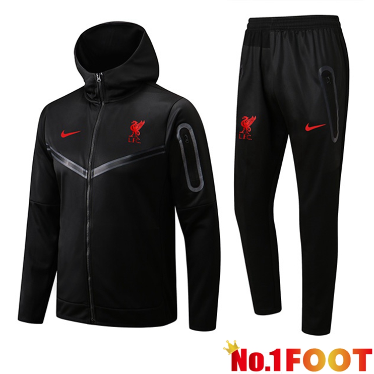 FC Liverpool Training Tracksuit Hoodie Black 2022/2023