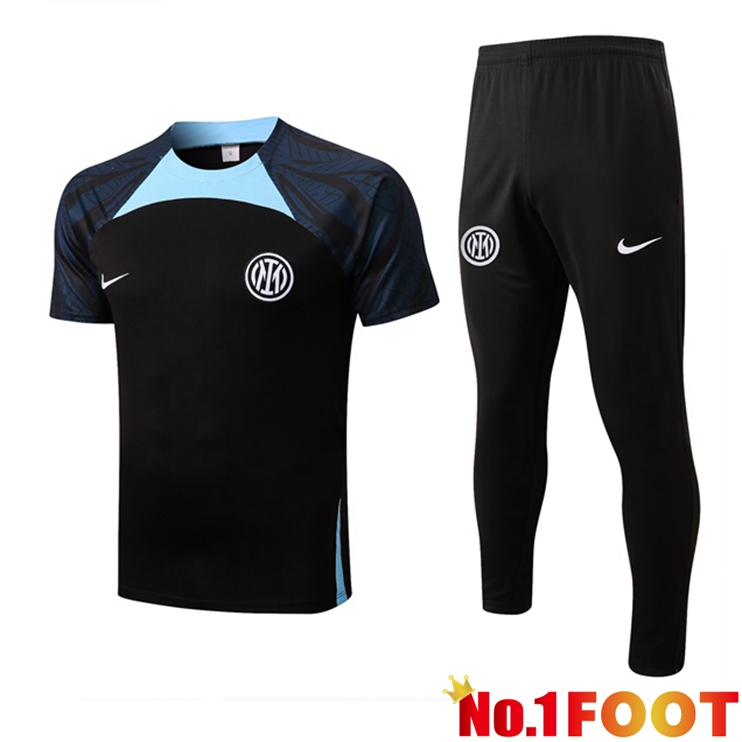 Inter Milan Training T Shirt + Pants Black 2022/2023