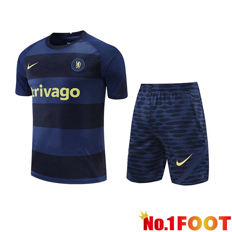 FC Chelsea Training T Shirt + Shorts Blue Royal 2022/2023