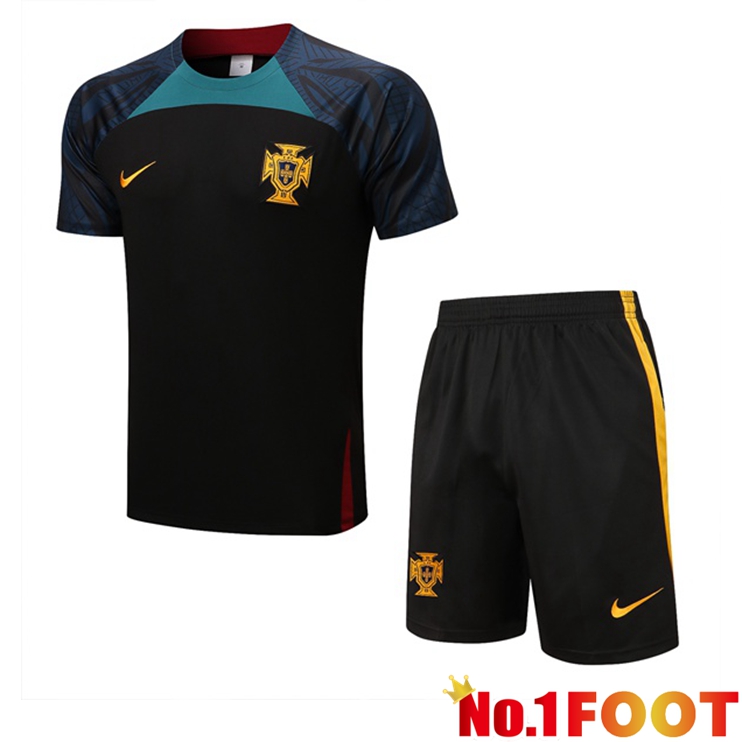 Portugal Training T Shirt + Shorts Red 2022/2023