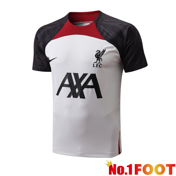 FC Liverpool Training T Shirt White Black 2022/2023