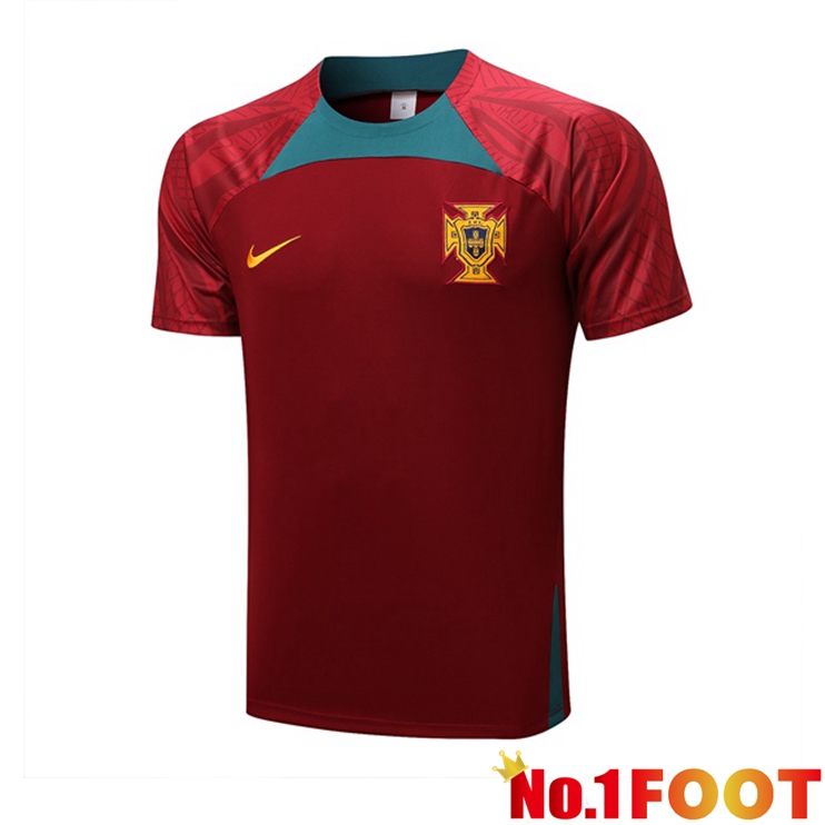 Portugal Training T Shirt Black 2022/2023