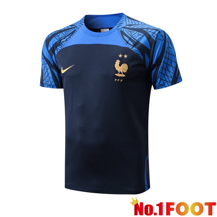 France Training T Shirt Blue Royal 2022/2023