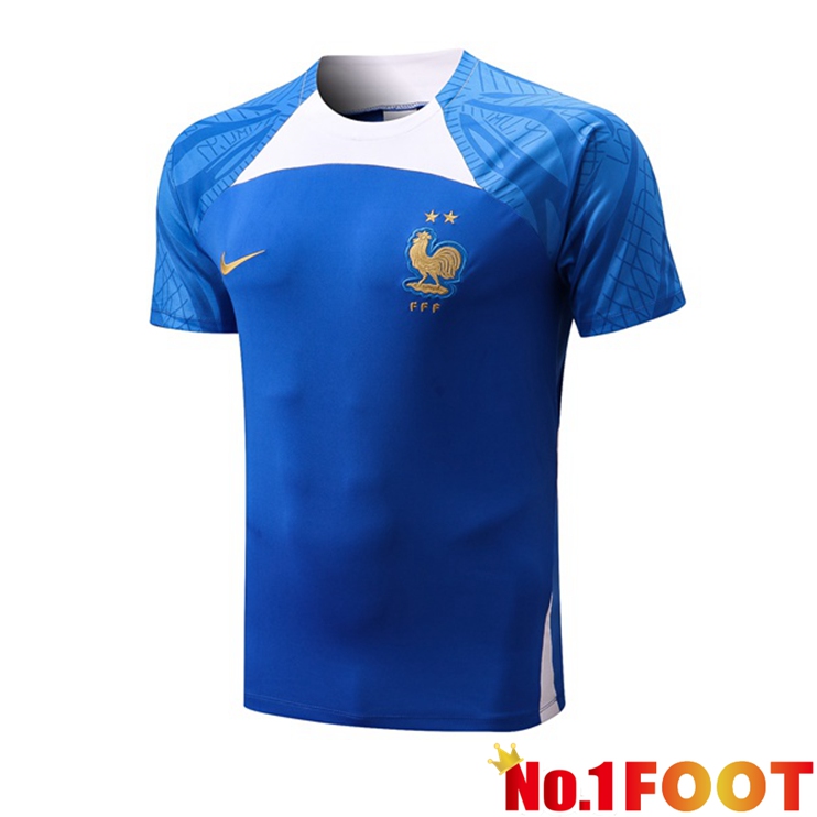 France Training T Shirt Blue 2022/2023