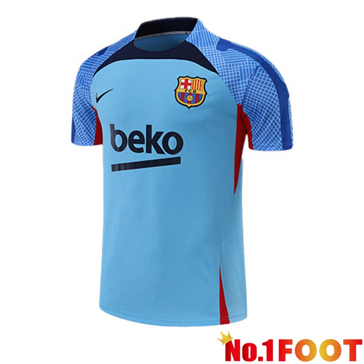 FC Barcelona Training T Shirt Blue 2022/2023