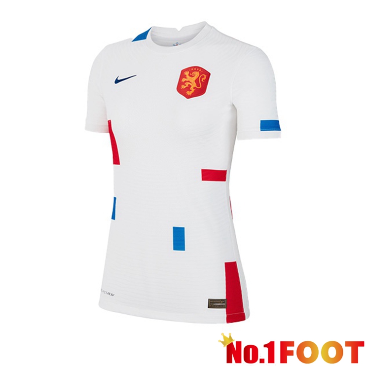 Netherlands Womens Jersey Away White UEFA Euro 2022 Women's Cup