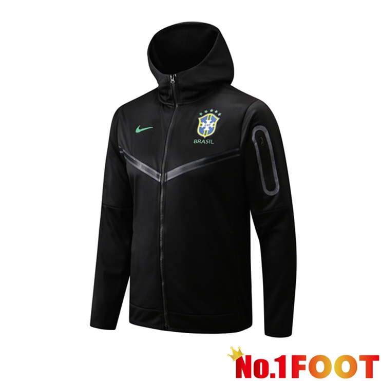 Brazil Training Jacket Hoodie Black 2022/2023