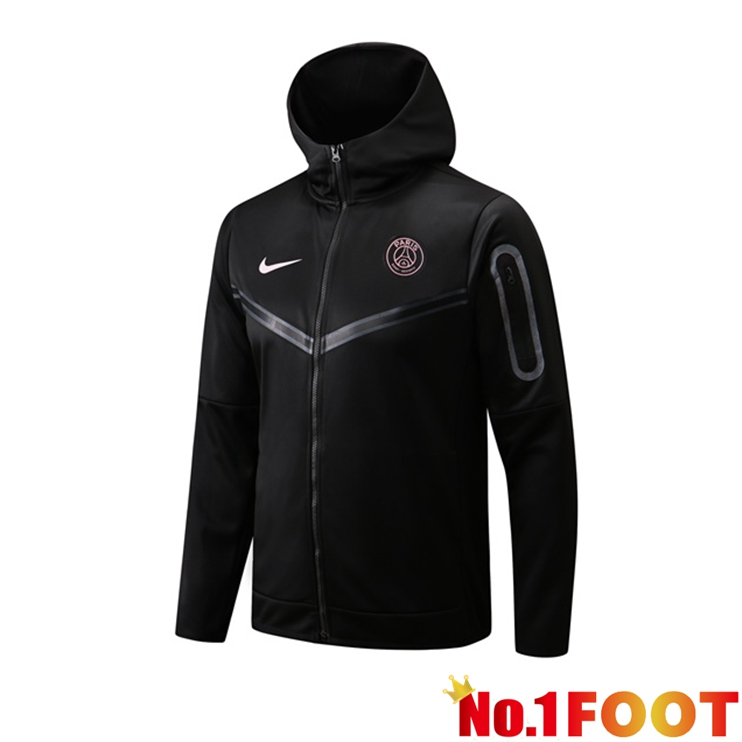 Paris PSG Training Jacket Hoodie Black 2022/2023