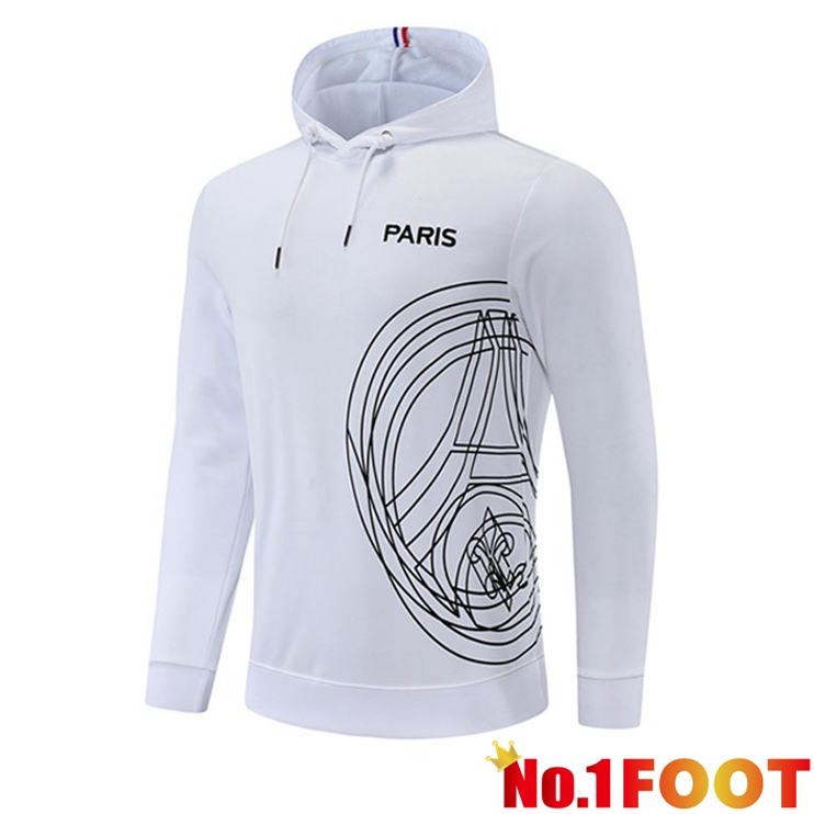 JORDAN Paris PSG Training Jacket Hoodie White 2022/2023