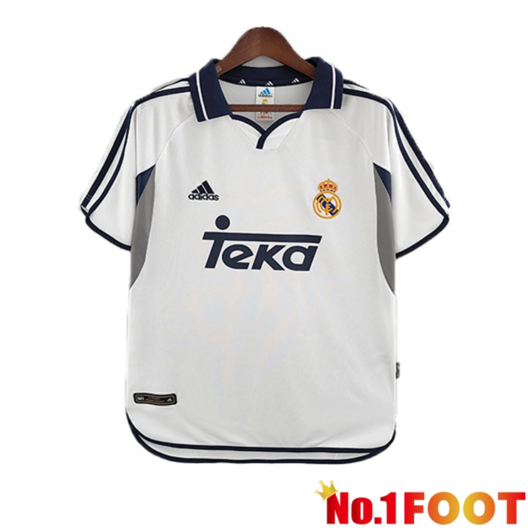 Real Madrid Jersey Retro Home White 2000-2001