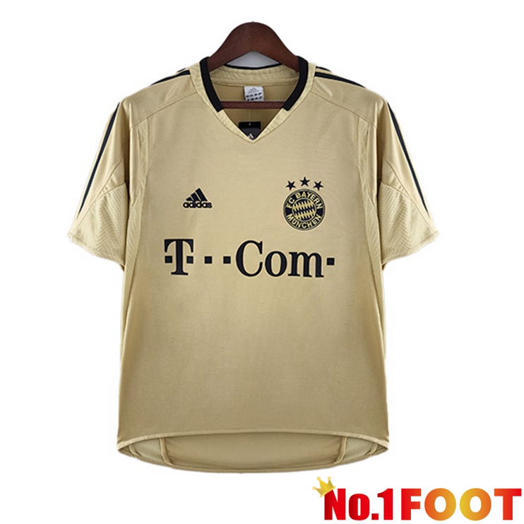 Bayern Munich Jersey Retro Jersey Away Yellow 2004-2005