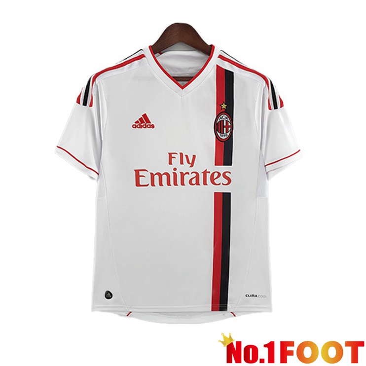 AC Milan Jersey Retro Jersey Away White 2011-2012