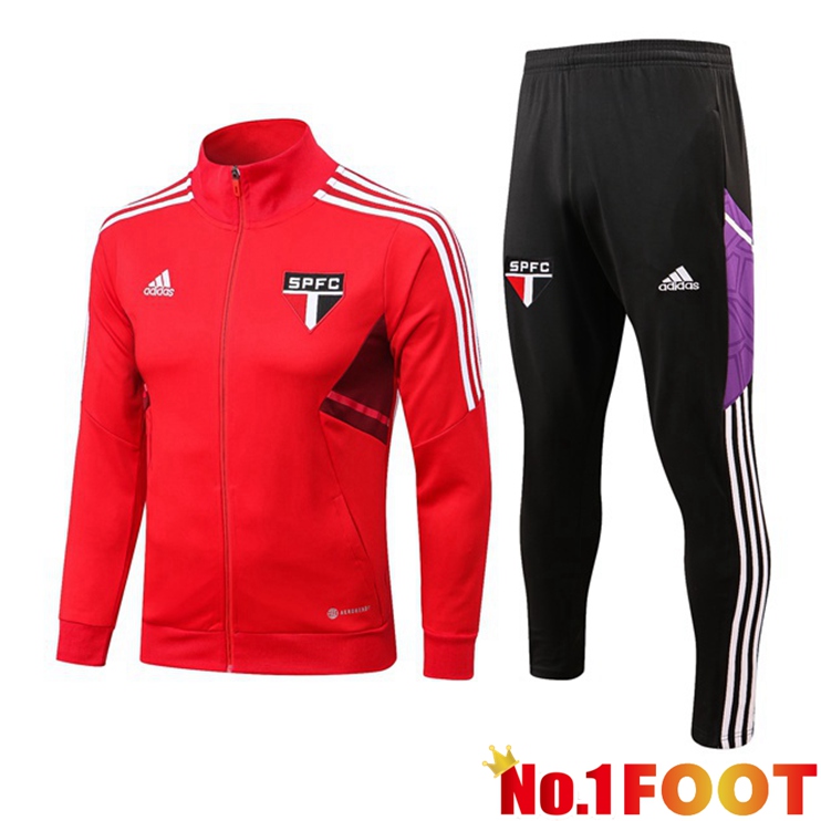 Sao Paulo FC Training Jacket Suit Red 2022-2023