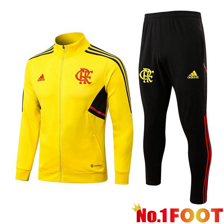 Flamengo Training Jacket Suit Yellow 2022-2023