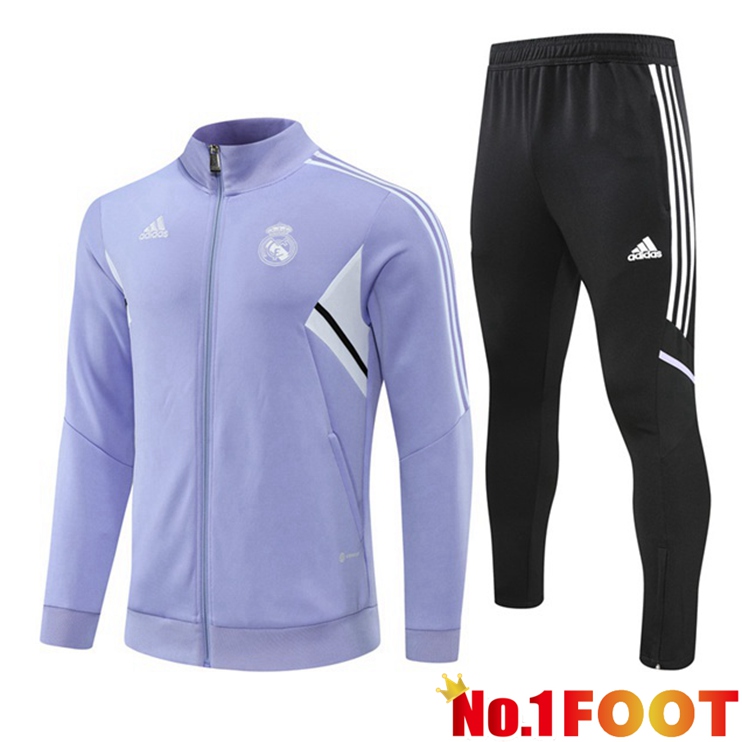 Real Madrid Training Jacket Suit Purple 2022-2023