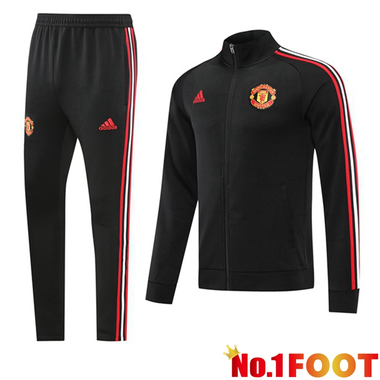 Manchester United Training Jacket Suit Black 2022-2023