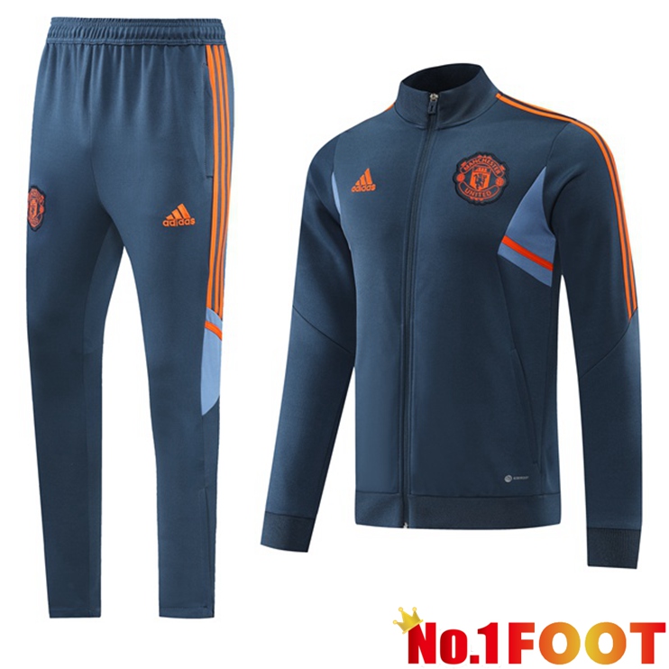 Manchester United Training Jacket Suit Gray 2022-2023