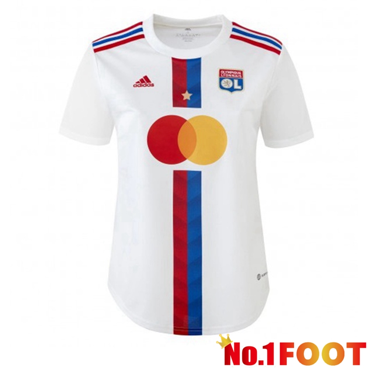 lyon Women Football Jerseys Home White 2022-2023