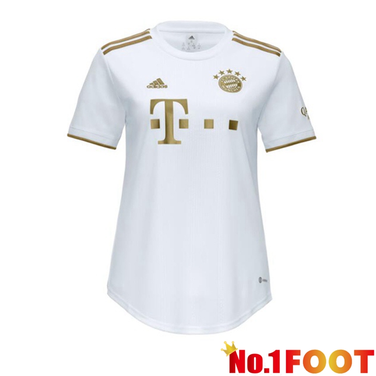 Bayern Munich Women Football Jerseys Away White 2022-2023